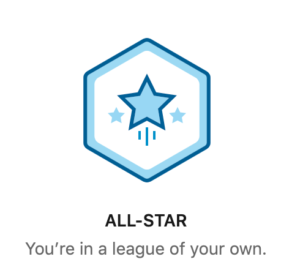 LinkedIn All Star badge